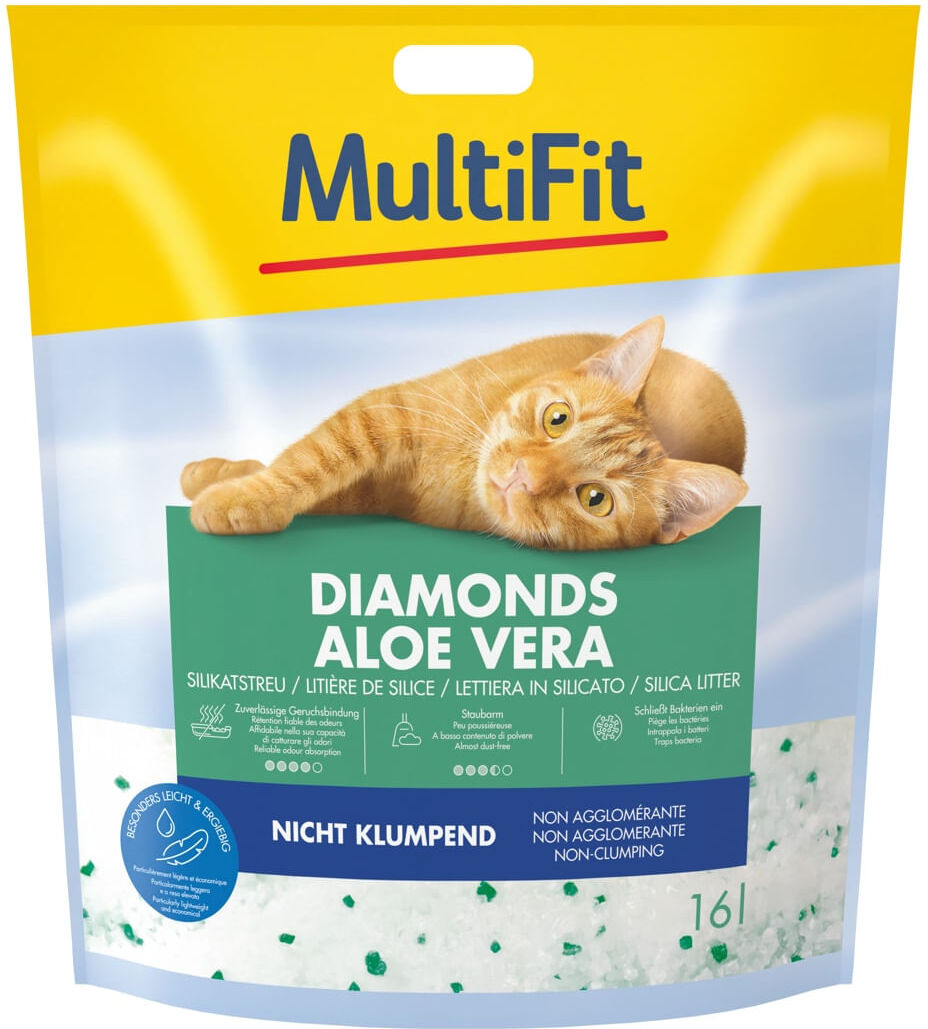 MultiFit Lettiera Diamonds Aloe Vera 15L