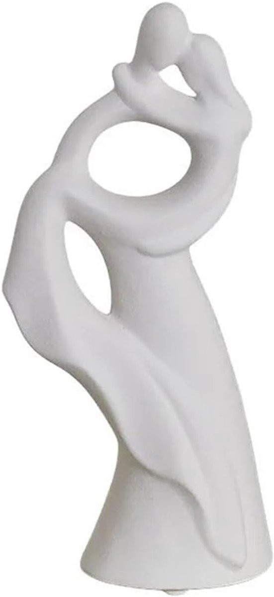 Modern Keramiek Sculptuur Paar - Abstracte Figuur voor Woonkamer Decoratie