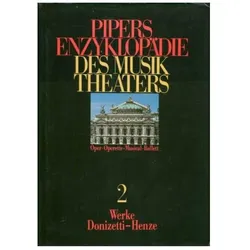 Pipers Enzyklopädie des Musiktheaters B, Sachbücher von Carl Dahlhaus