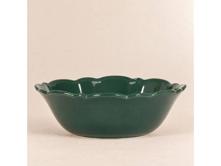 Grüne Porzellan-Salatschüssel