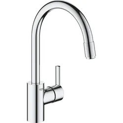 Grohe Feel Einhand-Spültischarmatur, Ausladung 215mm, schwenkbar, herausziehbar, 32671002