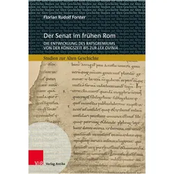 Der Senat im frühen Rom, Fachbücher von Florian Rudolf Forster