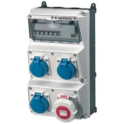 Mennekes, Baustromverteiler, MEN 930022 Steckdosen-Kombination AMAXX (3x, CEE 16/5)