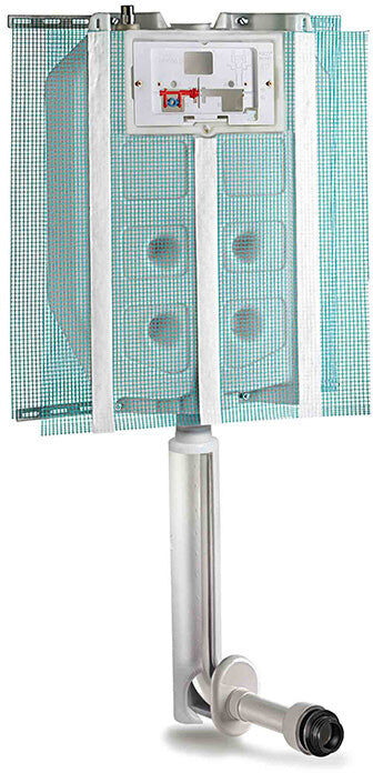 PUCCIPLAST Cassetta Scarico Vaso Modello Sara 9 L Anticondensa Per Wc Sospeso Cod. 1322000201