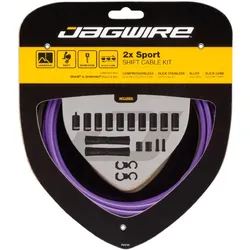 JAGWIRE Schaltzugset Sport 2x | Road & Mountain lila