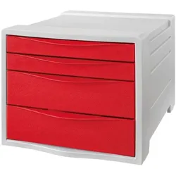 OTTO Office Schubladenbox 4 Schübe rot