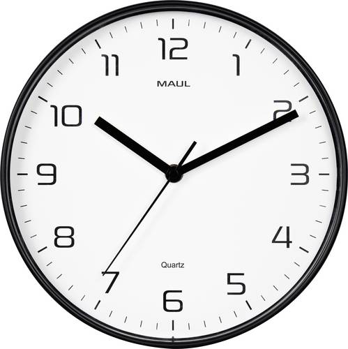 Maul 9051690 Quarz Wanduhr 25cm x 40mm Schwarz