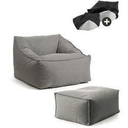 OUTDOOR SITZSACK Der Sunnyboy mit Hocker