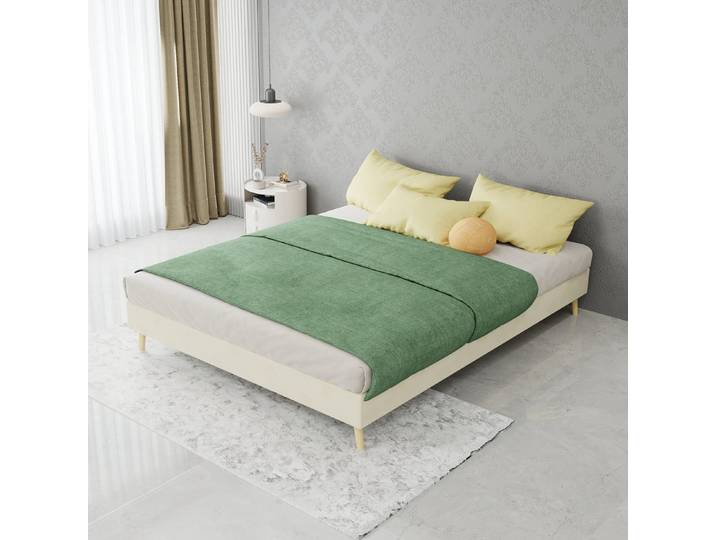 REDOM Polsterbett Modern Minimalist (niedriges Boxbettgestell, modernes Schlafzimmermöbel, ohne Gasdruckfeder und Kopfteil., 1-tlg., 140*200)