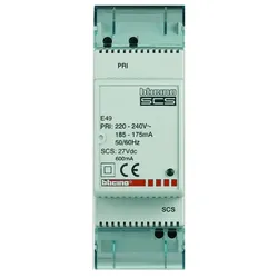 BTicino E49 Spannungsversorgung Kompakt 230VAC 27V DC SELV max.600mA 2TE DIN