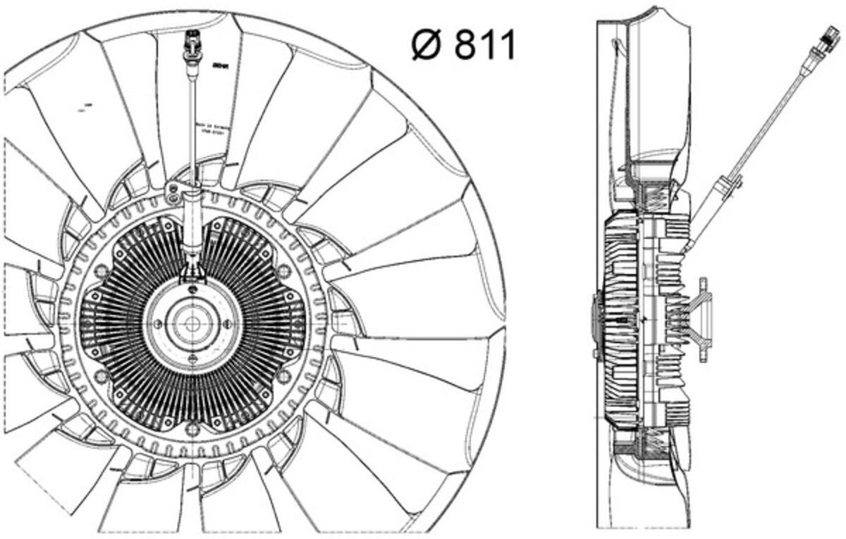 Lüfter, Motorkühlung MAHLE CFF 487 000P