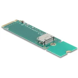 Delock M.2 Key M zu 1 x OCuLink SFF-8612 Konverter (M.2 A Key), Netzwerk Adapter, Grün