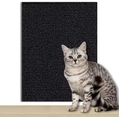 Uplifted Finds Self Adhesive Trimmable Scratch Carpet black 40 X 200 Cm