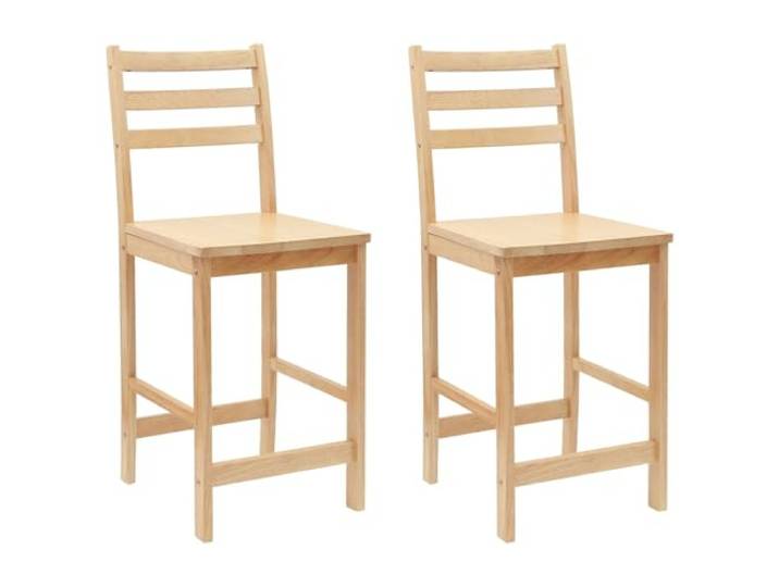 POUFGDR Esszimmerstühle, 2 Stück, Massivholz Minimalistisches Design, klare Linien, ergonomische Rückenstütze, Verwendung im Innenbereich, Montage zu zweit