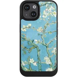 Nivocase Hülle für Apple iPhone 15 Handyhülle NIVOcore Case Schwarz Kunst Malerei Vincent Van Gogh (Apple iPhone 15), Smartphone Hülle, Schwarz