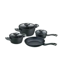 Berndes Topfset  Enduro Balance Induction ¦ schwarz ¦ Aluminium