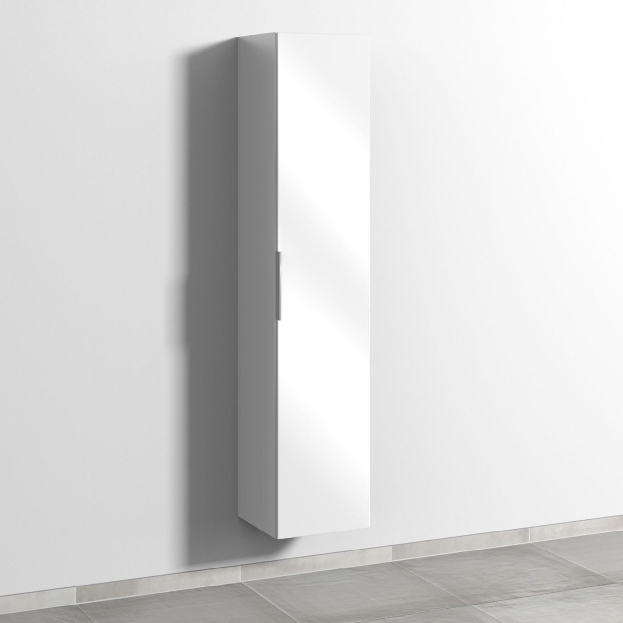 Sanipa 3way Hochschrank mit 1 Tür, Weiß-Glanz UF10978
