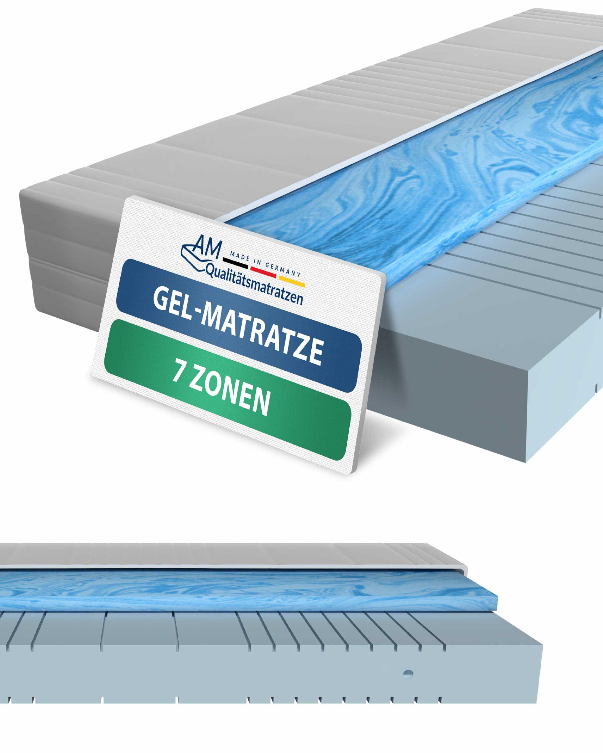 AM Qualitätsmatratzen | Gelschaum-Matratze H2 - 180 x 200 cm