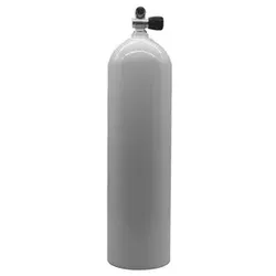 MES 11,1 L Aluflasche weiß 207 bar mit Ventil 12144RE