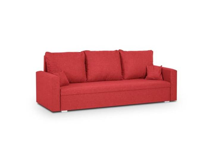 SENTO TRADE Schlaffsofa 3-Sitzer, Mondo (Rot)