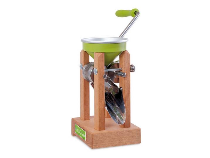 Eschenfelder Getreidemühle Eschenfelder Kornquetsche, Tischmodell, Aluminiumtrichter Manuell, Handbetrieben, Stufenlos einstellbare Flockenstärke, stufenlos einstellbar