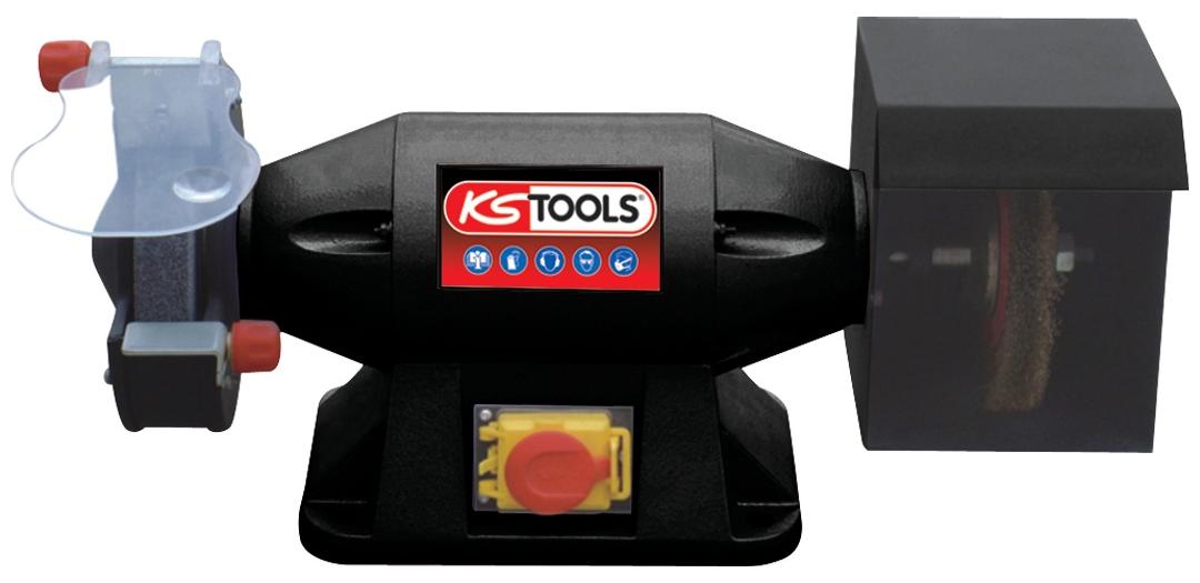 KS Tools 900-W-Winkelschleifer mit Schleifscheibe/Bürste, Ø 200 mm