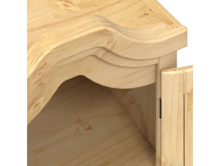 Garde-robe - MOTHINESSTO - Corona - Bois de pin massif - 2 portes - 1 tiroir