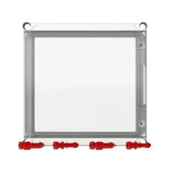Striebel & John V43CPNJ6_R Klappdeckel 440x320x50mm mit roten Schrauben 4TBV854201C0100 V43CPNJ6R  - 2 Stück
