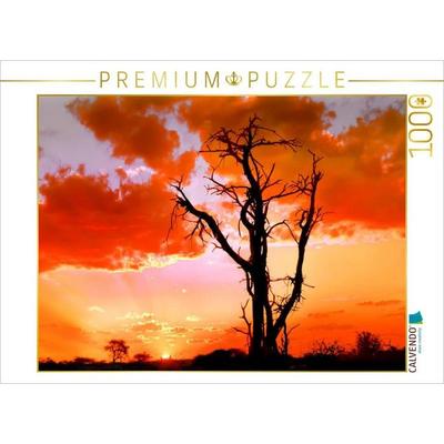 CALVENDO Puzzle Abend in Namibia | 1000 Teile Lege-Größe 64x48cm Foto-Puzzle für glückliche Stunden