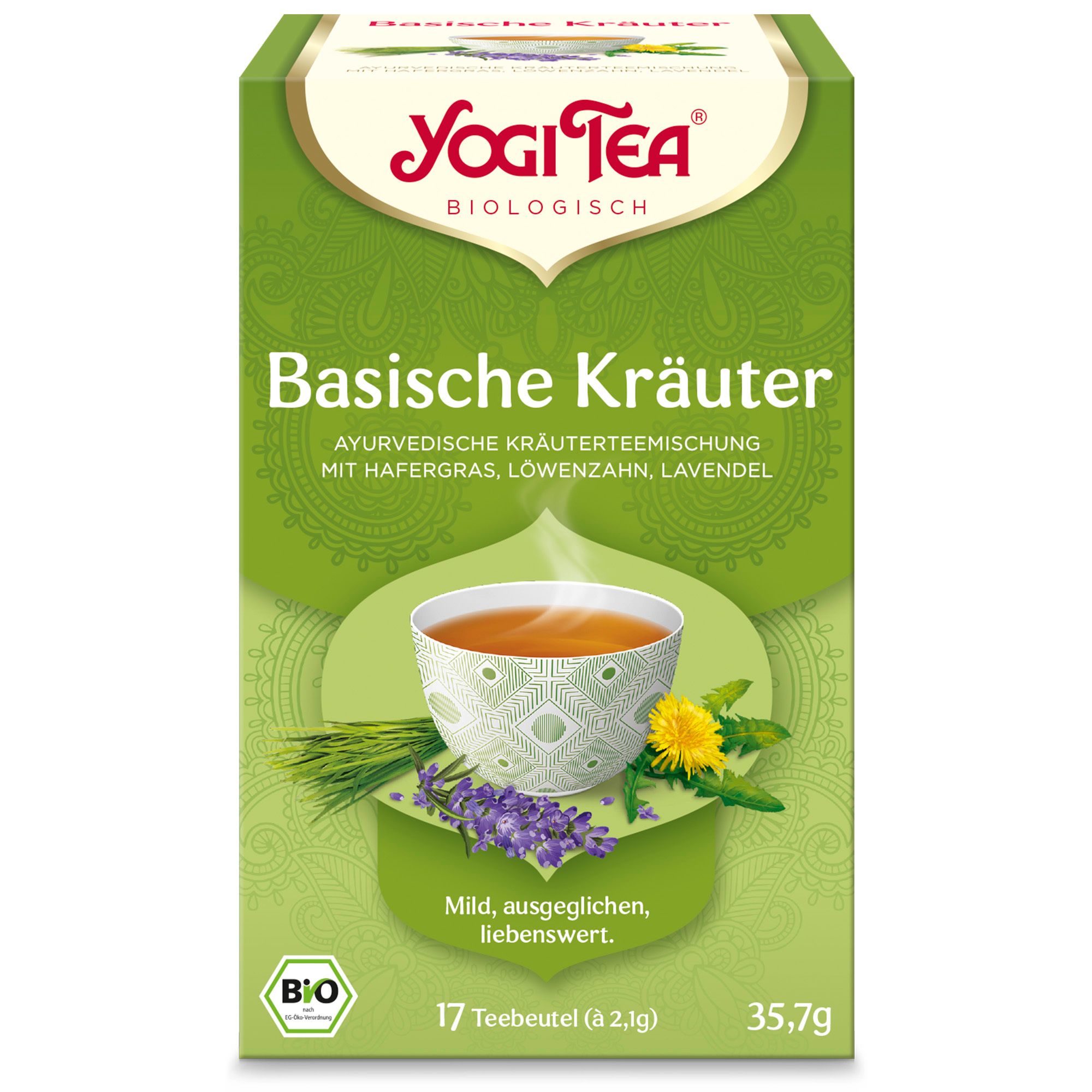 Yogi TEA Basische Kraeuter Bio 17x2,1 g Filterbeutel