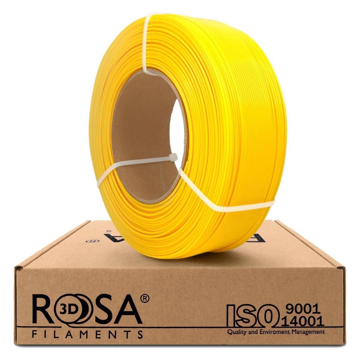 Rosa3D Filament Refill PLA Starter Yellow 1,75kg 1kg (PLA, 1158 g, 1.75 mm) (PLA-YELL-175-1R-ROS)