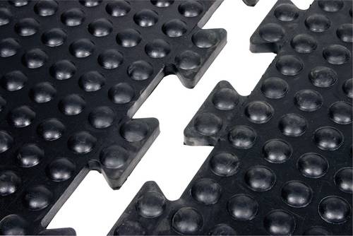 Arbeitsplatzbodenbelag Fertigmatte L900xB600xS14mm schwarz SBR-Gummi COBA