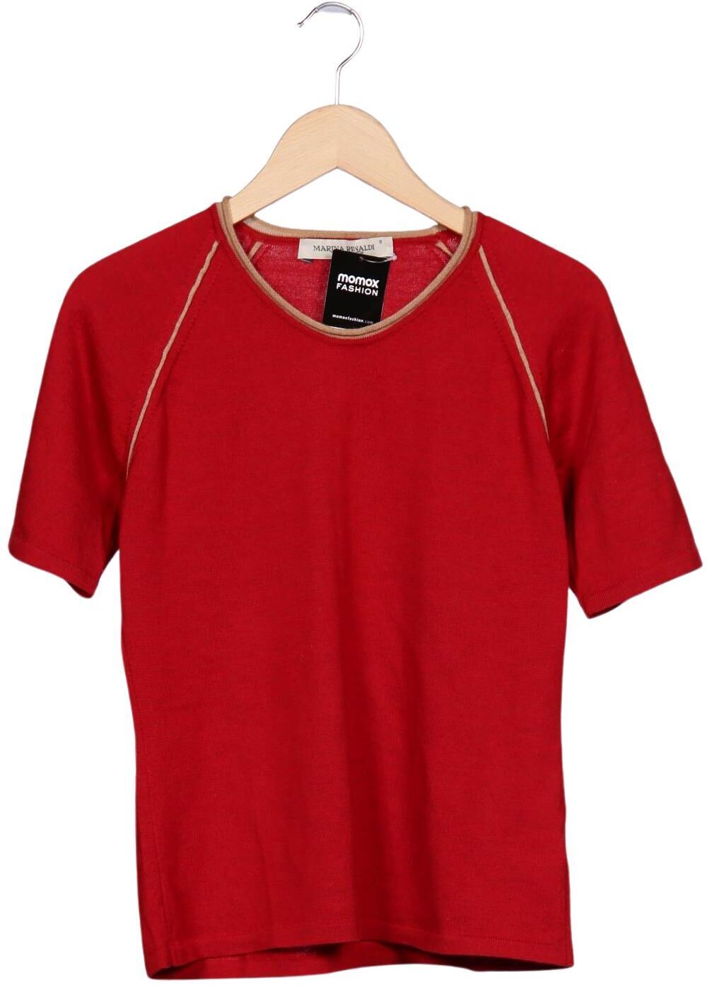 Marina Rinaldi Damen Pullover, Rot, Gr. S, Schurwolle - Second Hand