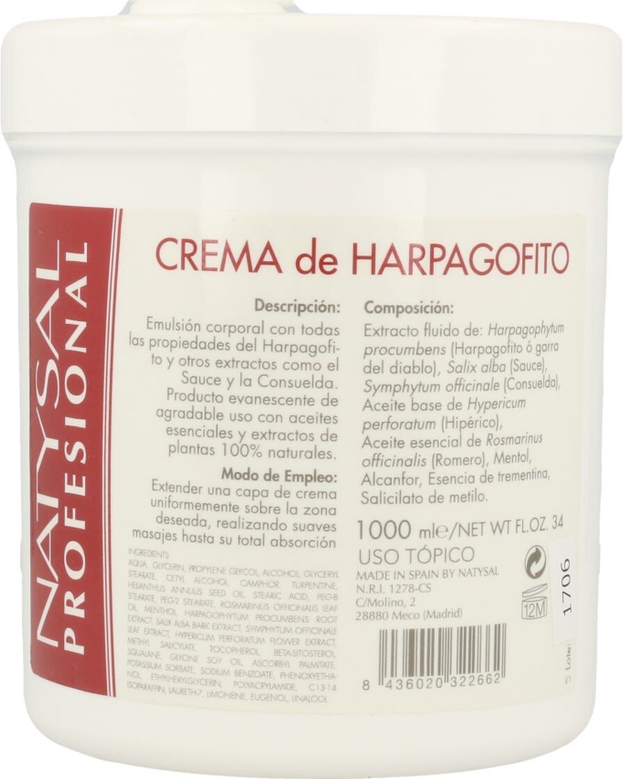 Natysal Crema Harpagofito 1000g