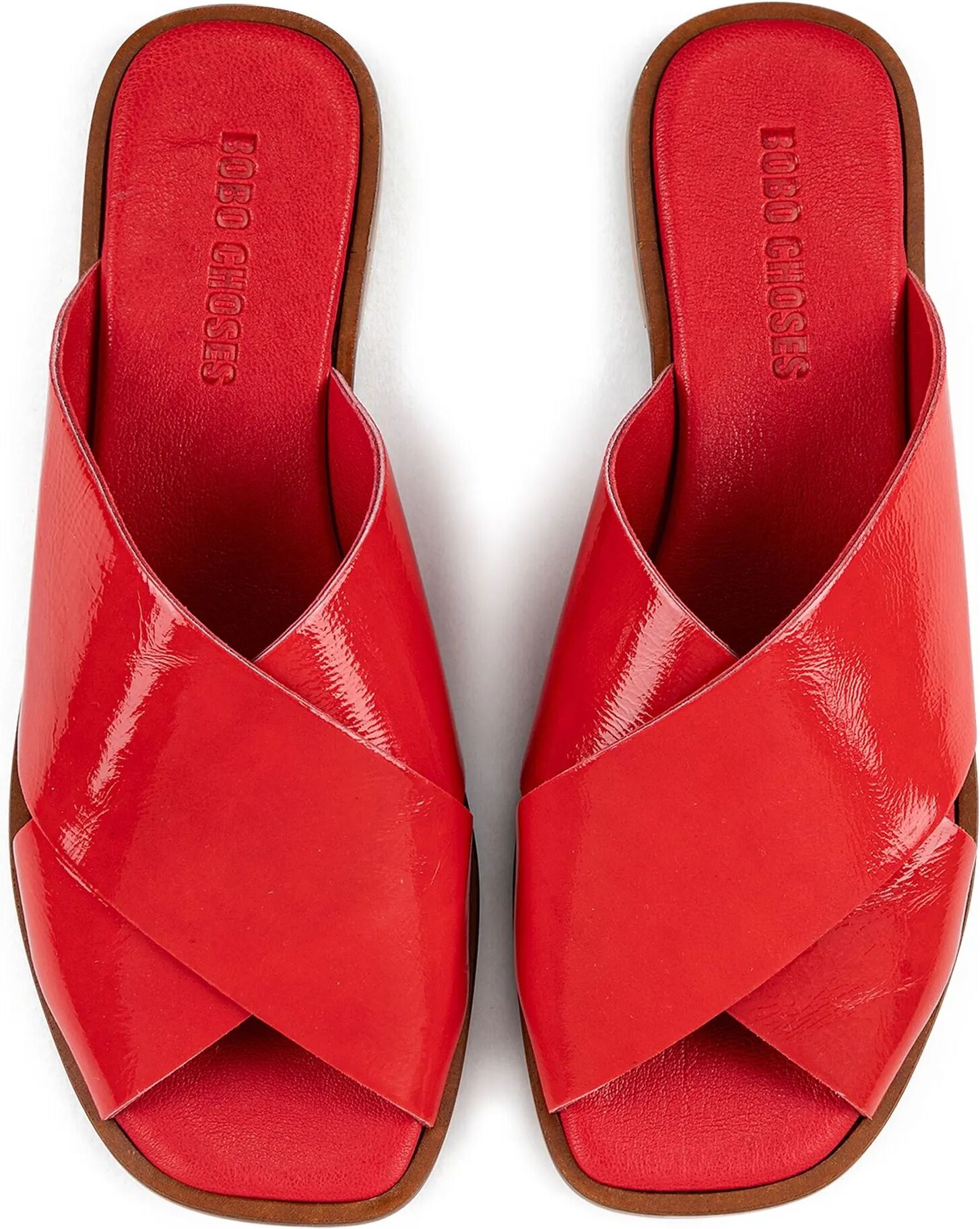 Bobo Choses Sandales Cuir Verni Rouge 41