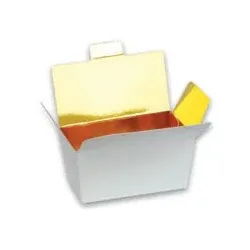 Standard-Ballotins weiß - Innen gold - 500 g - Automatikboden (200 Einheiten)