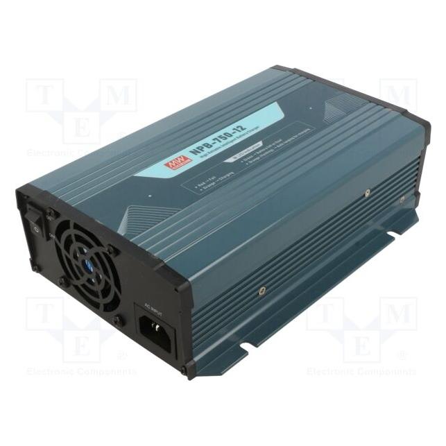 MeanWell MW NPB-750-12 - Ladegerät fuer Blei- Lithiumakkus 12 V 43 A (43 A, 12V) (NPB-750-12)