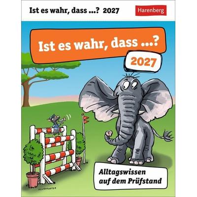 Ist es wahr, dass ...? Tagesabreißkalender 2027 - Alltagswissen auf dem Prüfstand