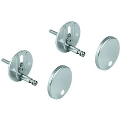 GROHE Befestigungssatz 49529 für Bau Keramik WC-Sitz und Deckel chrom, 49529000 49529000