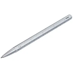 TROIKA® Kugelschreiber CONSTRUCTION BASIC silber Schreibfarbe: schwarz