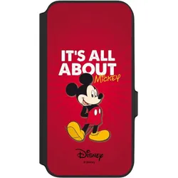 Nivocase Klapphülle für Samsung Galaxy A54 5G Handyhülle aus Kunst Leder NIVOflip schwarz Disney Maus (Samsung Galaxy A54 5G), Smartphone Hülle, Schwarz
