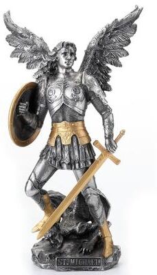 Unicorn Studio 12.8 in H Archangel St Michael Figurine Poly Resin
