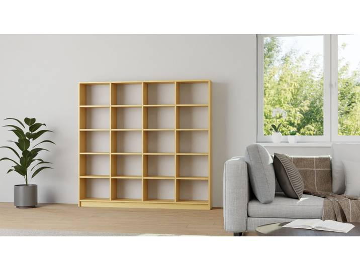 Offenes Bücherregal Buche Natur geölt