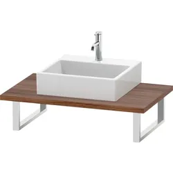 Duravit L-Cube Konsole LC106C07979 Stärke 3 cm, nussbaum natur, für Aufsatzbecken, variabel