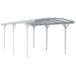 Design Carport London Aluminium Doppelstegplatten Beschichtung gegen UV-Strahlung Weiß