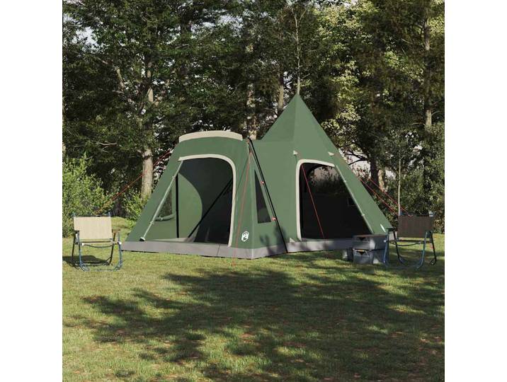 vidaXL Teepee Zelt für 5 Personen 5 Personen Grün