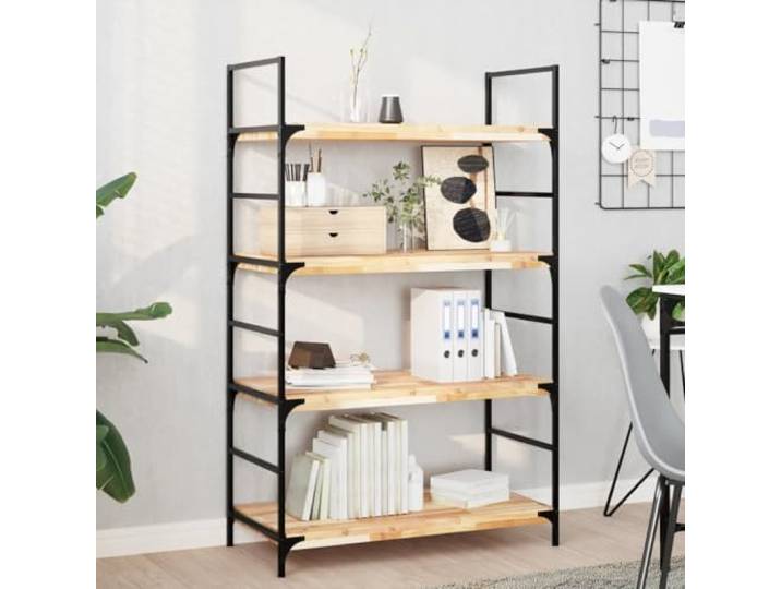 IBUQDDV Schweberegale 4 STK. 100x40x4 cm Massivholz Akazie Unbehandelt Massives Akazienholz, unbehandelt, schwebende Optik, flexible Anordnung, vielseitig nutzbar