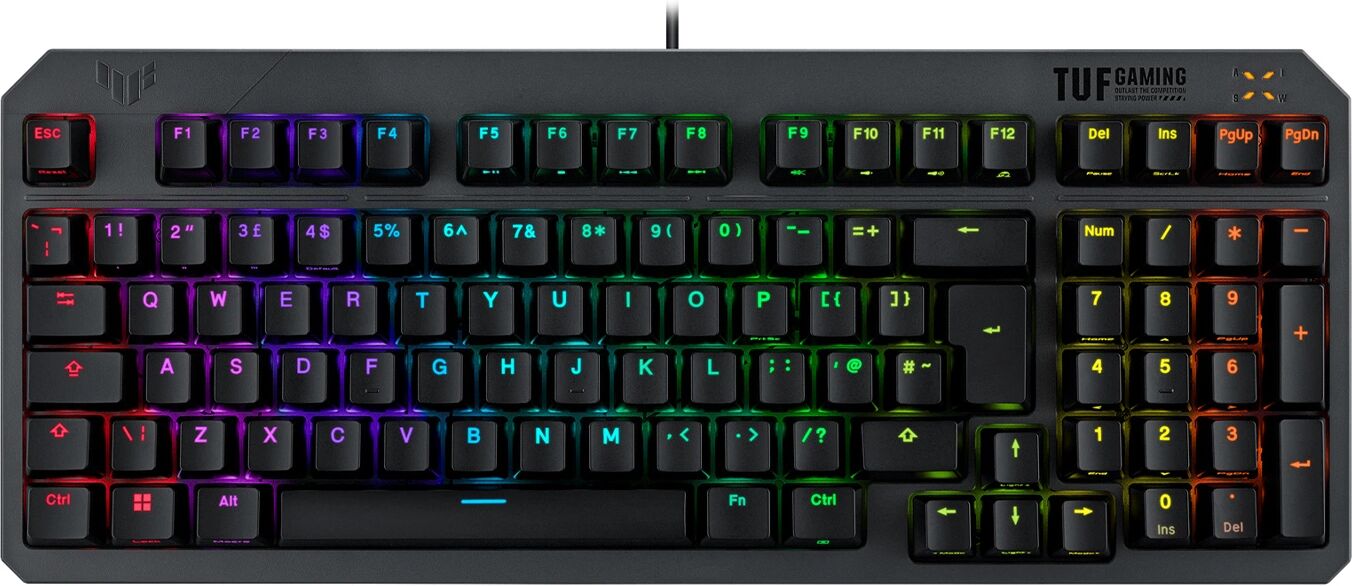 Asus Tuf Gaming K3 Gen Ii Rgb-Tangentbord - Svart