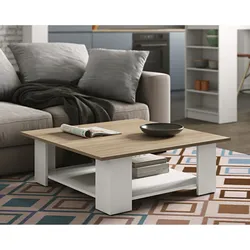 TemaHome »Square« Kaffeetisch Weiß mit Eiche
