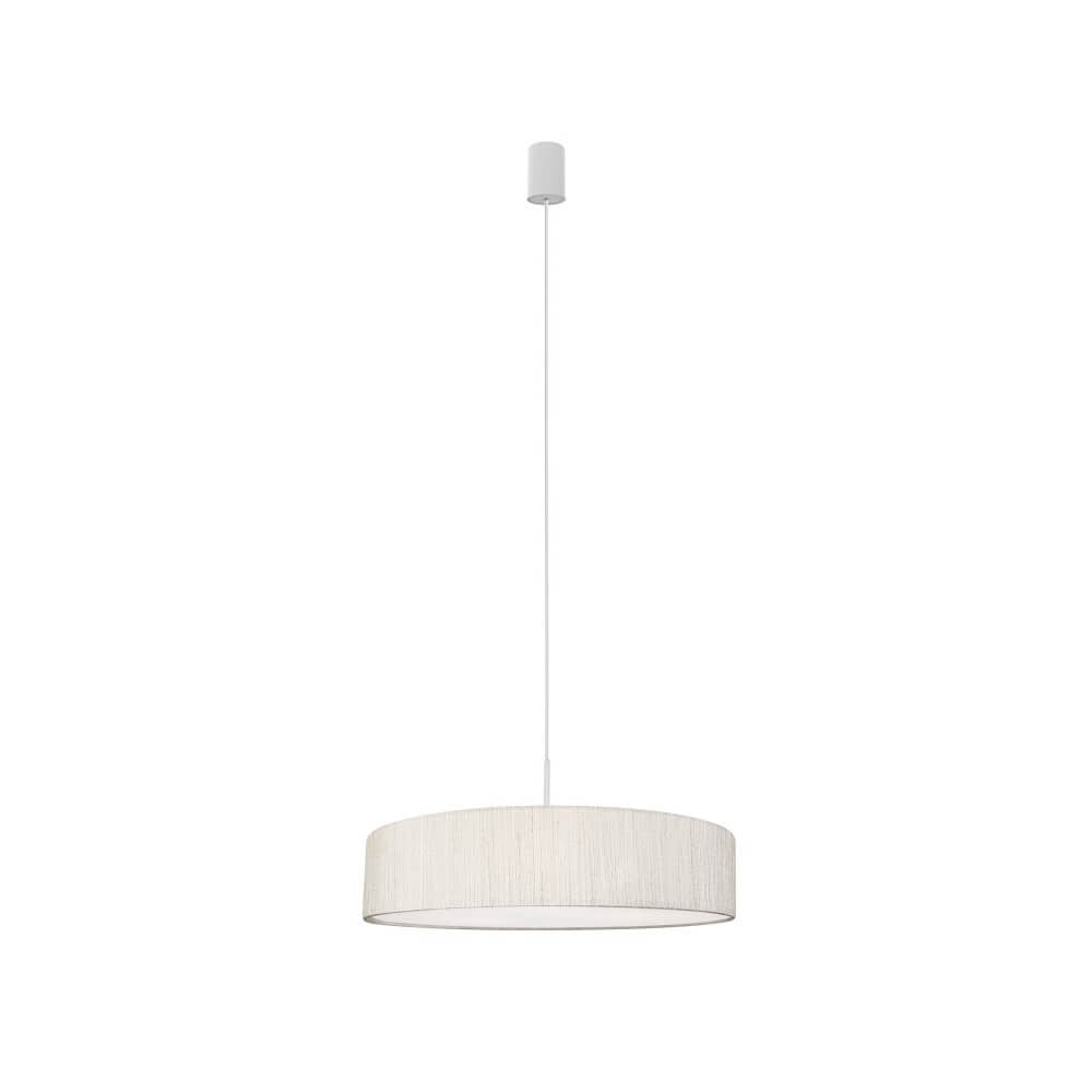 Lyora Crème hanglamp Turda beige textiel Ø 50 cm